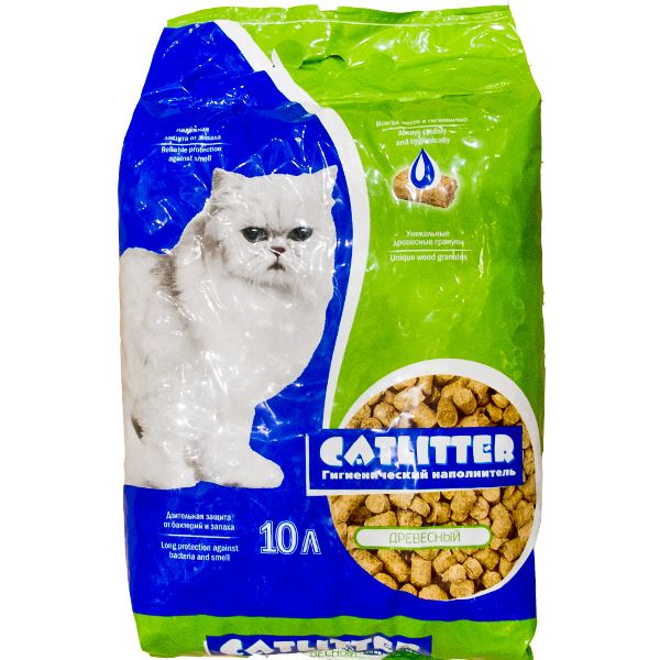 Древесный наполнитель Catlitter для кошачьего туалета
