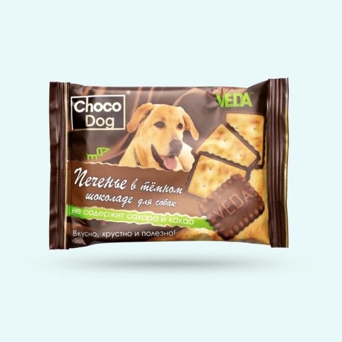 Choco Dog. Печенье для собак в темном шоколаде 30гр