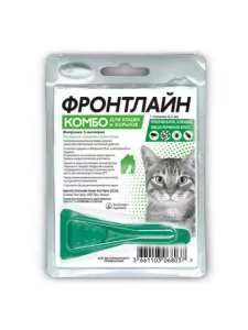 Фронтлайн Комбо капли от блох, от клещей для кошек, 1 пипетка 0,5 мл