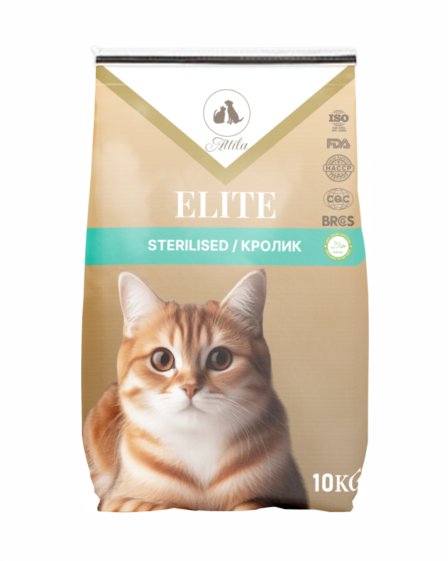 Elite Cat Sterilised Rabbit -Сухой корм для стерилизованных кошек с кроликом