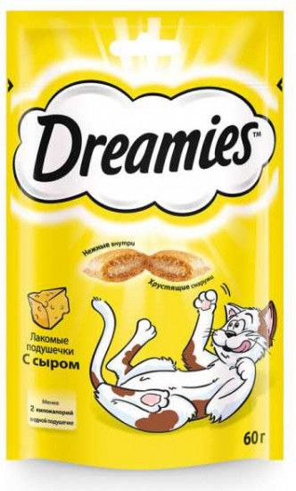 Dreamies Лакомство для кошек с сыром (60 гр)