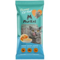 Murkel лакомство для кошек со вкусом "курица лосось креветки, 4 стика по 15г