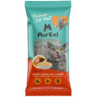 Murkel лакомство для кошек со вкусом "куриная печень льняное семя", 4 стика по 15г