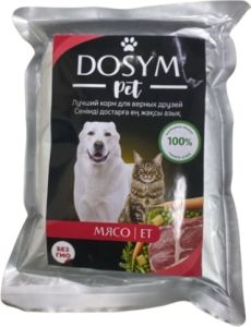 Dosym Pet влажный корм для кошек и собак со вкусом мяса 450гр