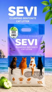 Sevi наполнитель бентонитовый с запахом яблока, 5 литров