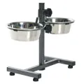 ™TRIXIE TX-24922 Стойка с мисками Trixie Dog Bar stainless steel нержавеющая сталь 2 * 2.8 л/ 24 см