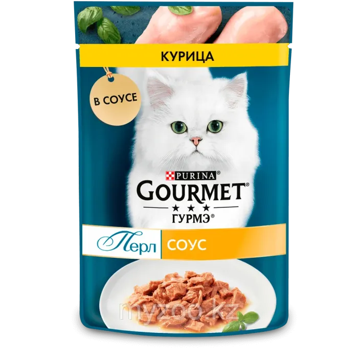 Gourmet Перл кусочки курицы в соусе, пауч 75 гр.