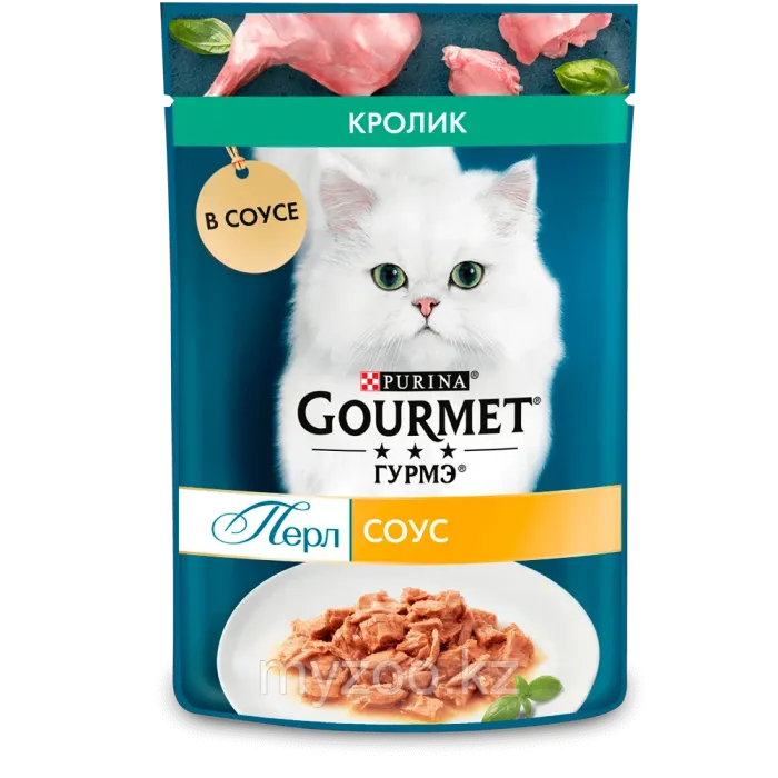 Gourmet Перл кусочки кролика в соусе, пауч 75 гр. 