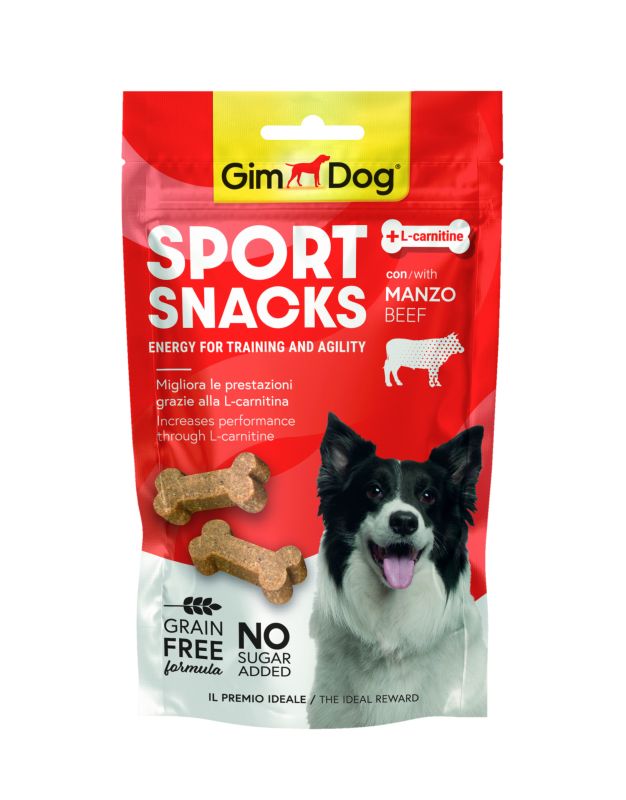 GimDog Sport Snacks, лакомство для собак, говядина