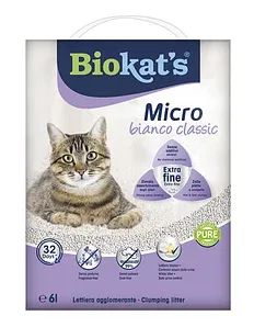 Biokat’s Micro Bianco Classic Комкующийся наполнитель для туалета 6л