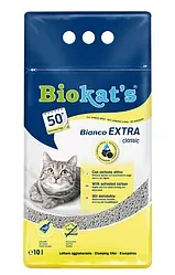 BIOKATS Bianco Extra с активированным углем Наполнитель для кошачьего туалета  10 литров