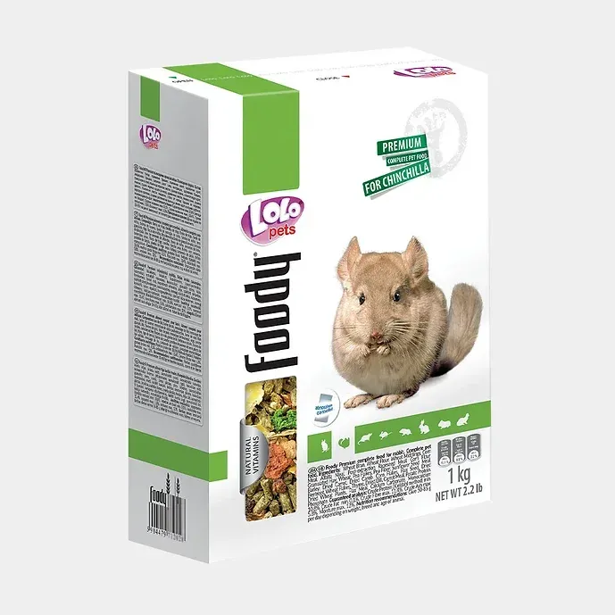 Lolo pets полнорационный корм для шиншилл, 1 кг