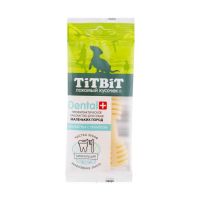 TitBit ДЕНТАЛ+ Зубочистка с творогом для собак маленьких пород