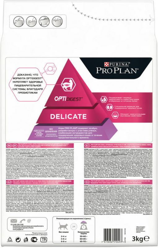 Pro Plan DELICATE с индейкой