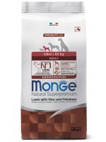 Monge Mini Adult Lamb с ягненком, рисом и картофелем для взрослых собак мелких пород