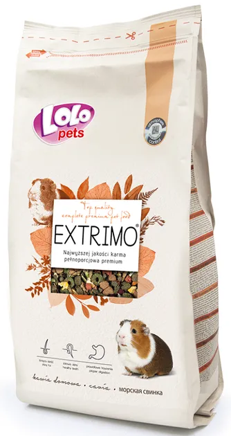 LOLO PETS EXTRIMO полноценный корм для морских свинок 750 гр.