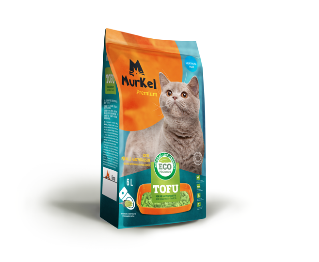 Murkel тофу наполнитель с запахом лаванды, 12 литров 