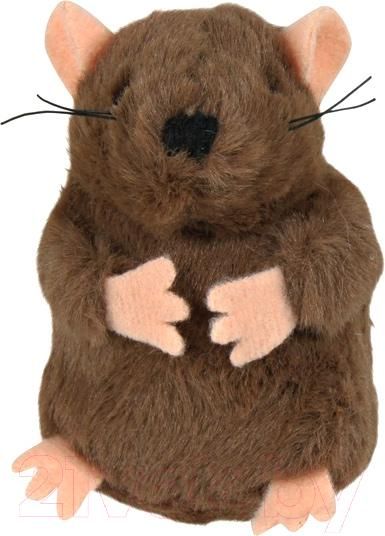 Trixie игрушка для кошек пищащий крот с кошачьей мятой, 8 см