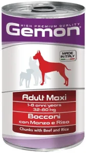 Gemon Adult Maxi для собак крупных пород говядина-рис кусочки, 1250