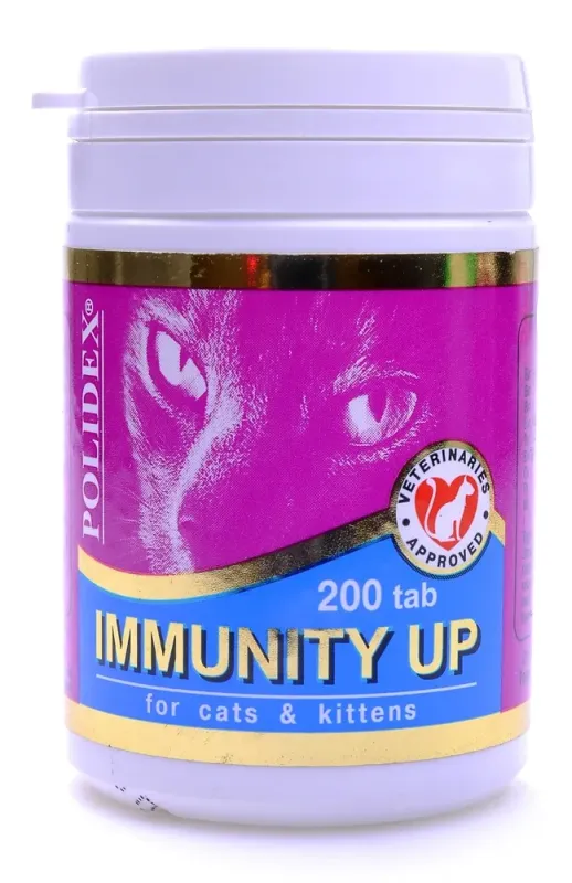 Polidex Immunity up витамины для кошек для повышения иммунитета, 200 таб., 75 г