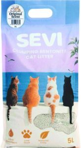Sevi наполнитель бентонитовый нейтральный, 5 литров