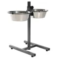 ™TRIXIE TX-24922 Стойка с мисками Trixie Dog Bar stainless steel нержавеющая сталь 2 * 2.8 л/ 24 см