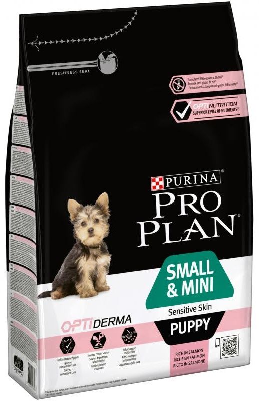 PRO PLAN Puppy Small & Mini для щенков лосось 3 кг