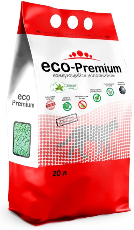 ECO-Premium с экстрактом алоэ комкующийся 20 л