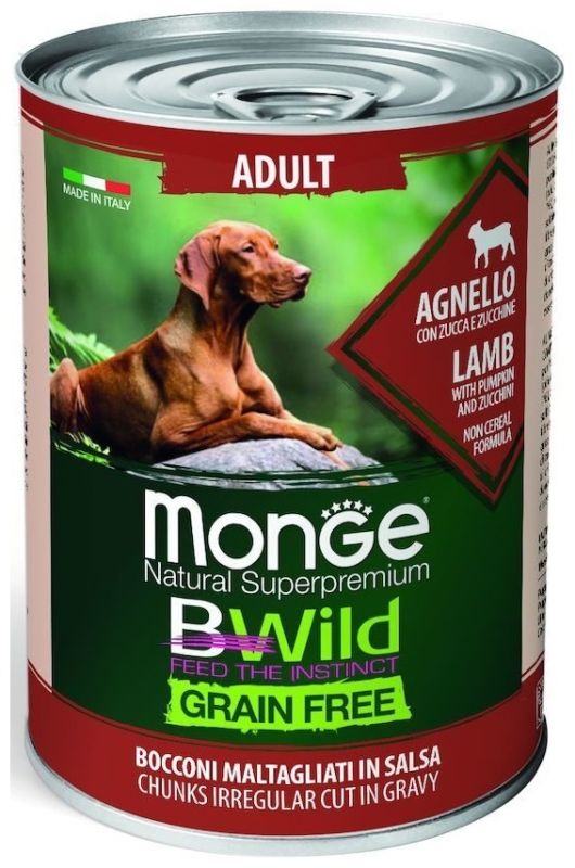 Monge Monge BWILD GRAIN FREE lamb все породы 400 г