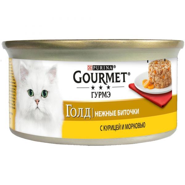 Gourmet Gold Нежные биточки, курица с морковью