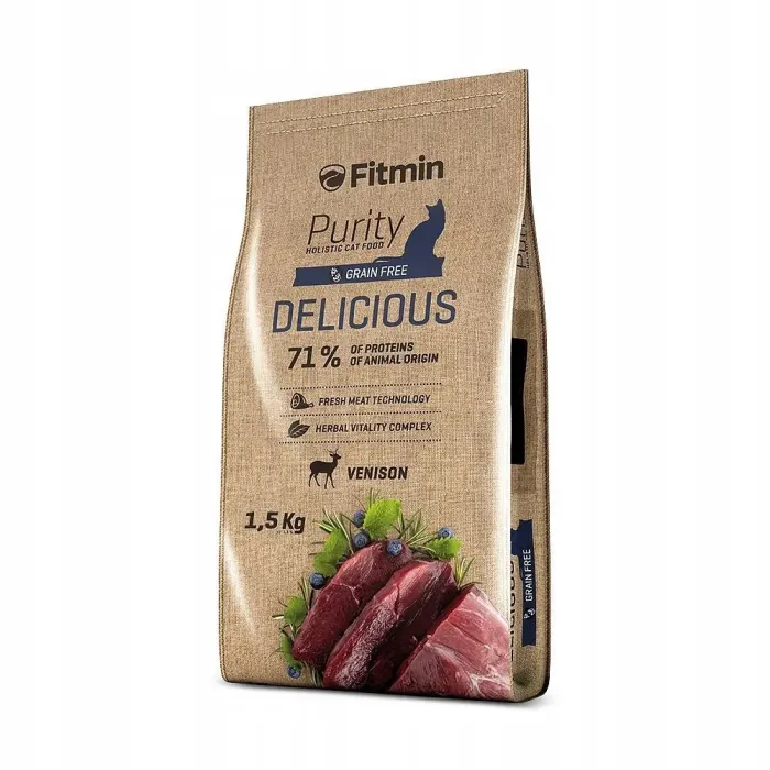 Fitmin Purity DELICIOUS VENISON для кошек с олениной