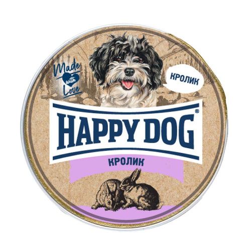 Happy Dog Natur Line паштет, для собак мелких пород с кроликом