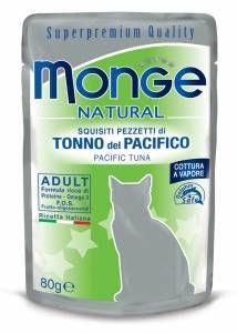 Monge Natural Adult паучи для кошек с тунцом в желе