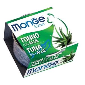 Monge Natural Fruits tonno con aloe kitten,  влажный корм для котят с тунцом и алоэ