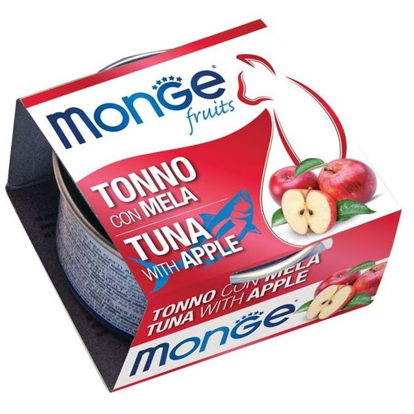 Monge Natural Fruits tonno con mela, влажный корм с тунцом и яблоком