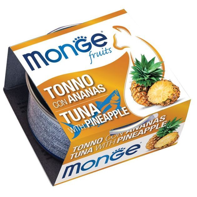 Monge Natural Fruits tonno con ananas, влажный корм с тунцом и ананасом