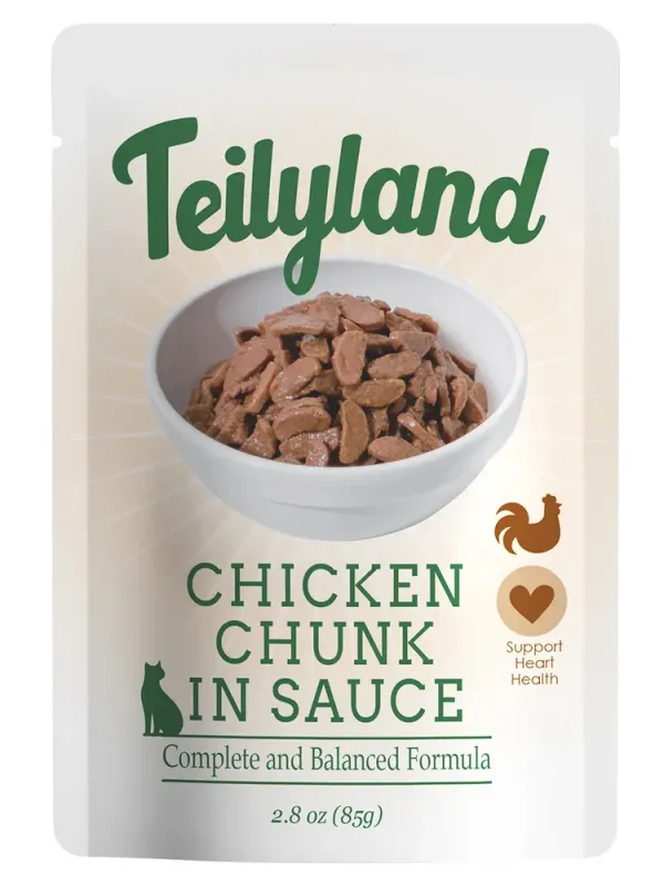 Teilyland Пауч для кошек, Кусочки курицы в соусе, 85 гр