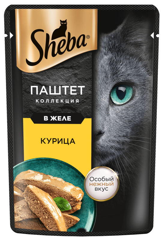 SHEBA® паштет в желе, Курица, 75 г