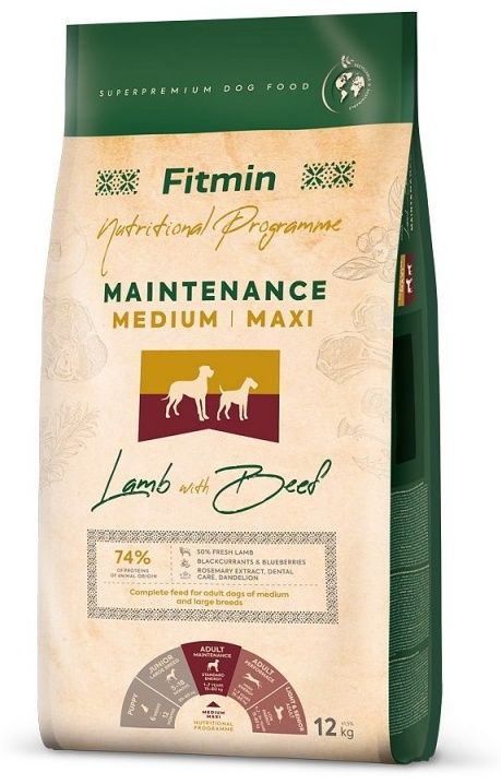 Fitmin Medium Maxi Maintenance Lamb with beef, Баранина и говядина