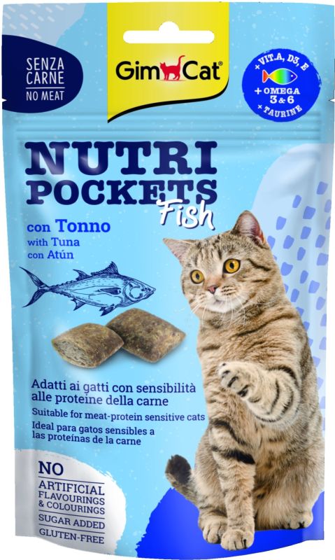 GimCat Nutri Pockets подушечки тунец 60 г