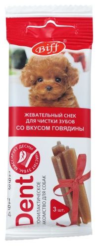 Titbit. Biff Dent Жевательный снек со вкусом говядины 20 г