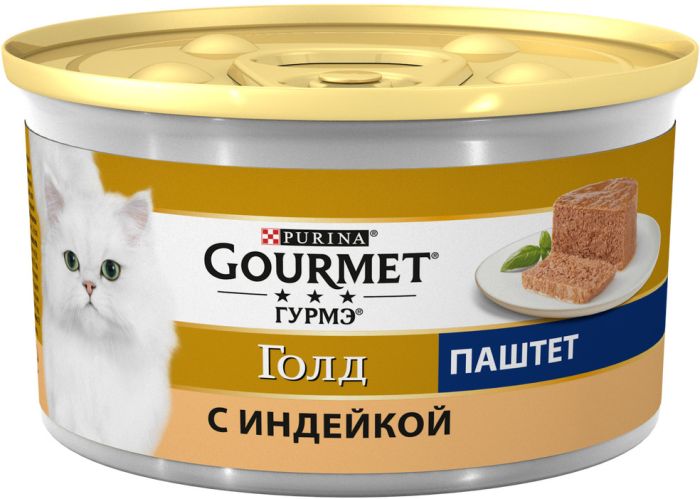 Gourmet Голд, паштет с индейкой, баночка 85 гр