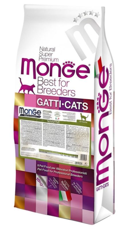 Monge Sensitive Cat — Корм для кошек с чувствительным пищеварением