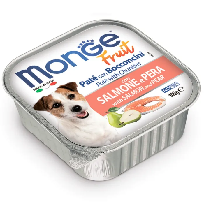 Monge Dog Fruit для собак, с лососем и грушей