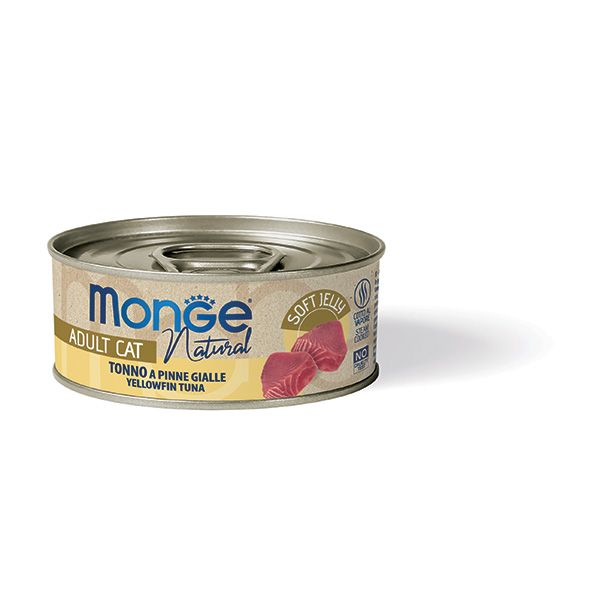 MONGE JELLY CAT tonno pinne gialle, с желтоперым тунцом