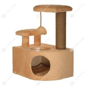 Домик-когтеточка НЕССИ (35 * 45 * 65 см). Цвет серый