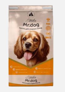 Attila Mr. dog сухой корм лосось для средних пород