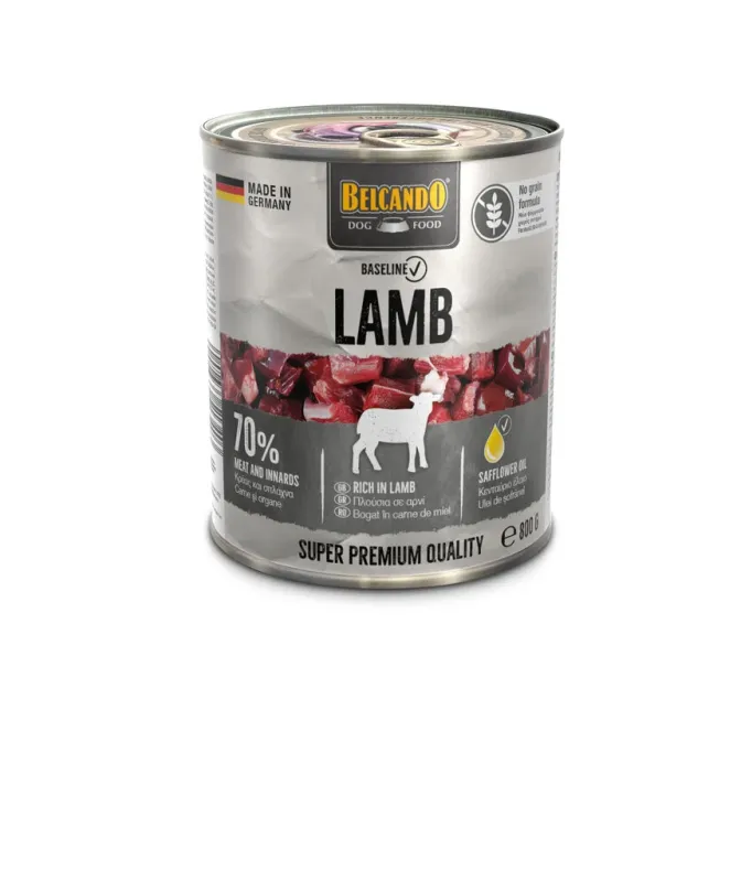 Полнорационный корм для собак с ягненком Belcando Baseline with Lamb, 800 г