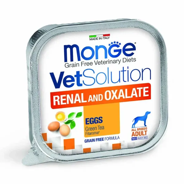 Monge VetSolution Dog Renal and Oxalate Dog — влажный диетический корм для собак при хронической почечной недостаточности, 150 г