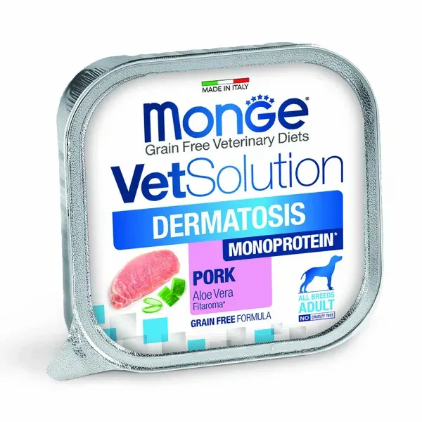 MONGE VetSolution Dermatosis Canine — влажный ветеринарный корм для собак при заболеваниях кожи, 150 г